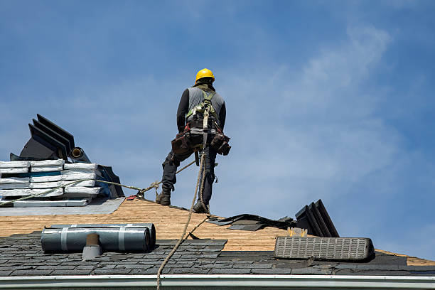 Professional Roofing technician working in Lehigh, IA